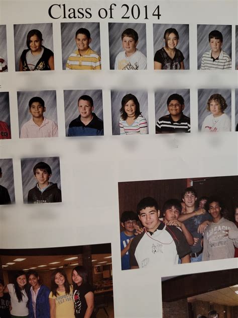 My husband's yearbook covers middle AND high school. This was the 2008-2009 yearbook, when I was ...