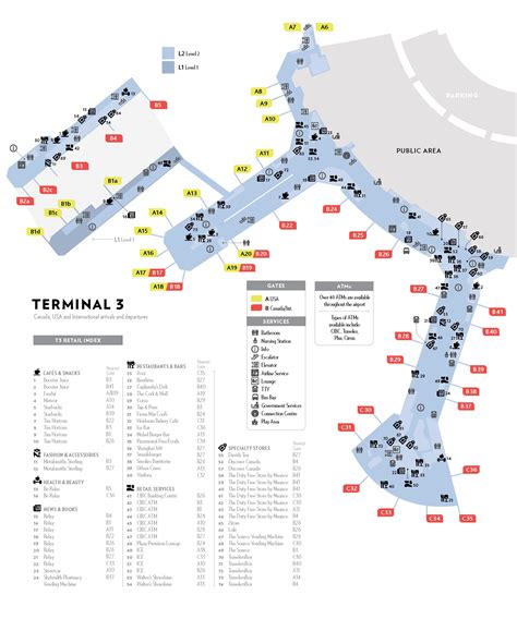 Pearson Airport Terminal 3 Arrivals Map - Zip Code Map