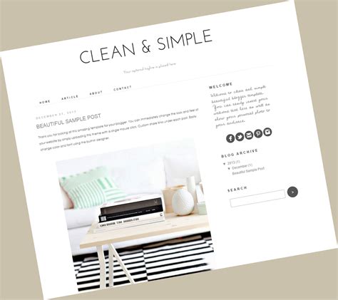 Blogger Template Style – denah