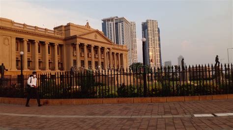 The Oldest Parliament Building in Sri Lanka, Located at Galle Face Green Editorial Stock Image ...