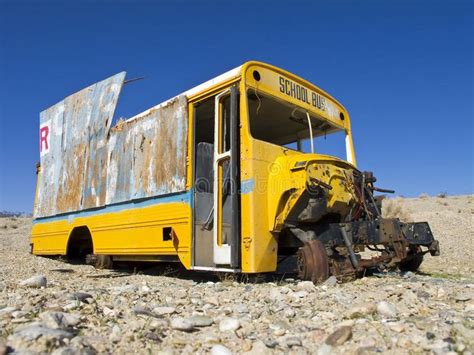 Abandoned School Bus stock photo. Image of nevada, retro - 13979396 ...