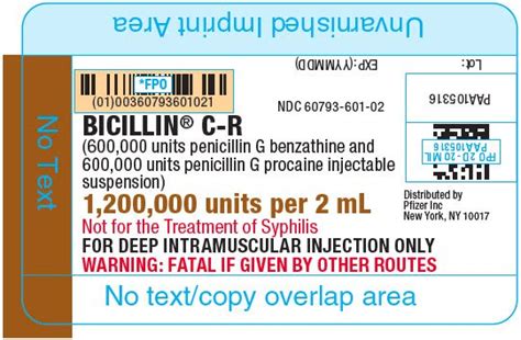 Bicillin C-R - FDA prescribing information, side effects and uses