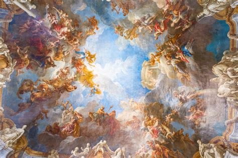 Ceiling painting of Palace Versailles - Custom Wallpaper