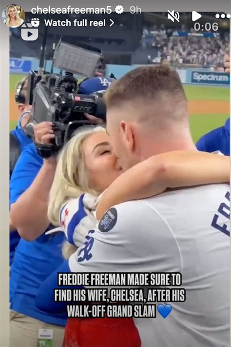 Freddie Freeman's wife Chelsea shares heartwarming moment after World Series heroics