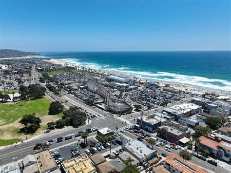 Aerial View of Mission Beach in San Diego during Summer, California. USA. Editorial Stock Photo ...