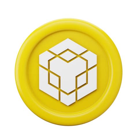 Premium PSD | Binance smart chain bnb 3d coin icon