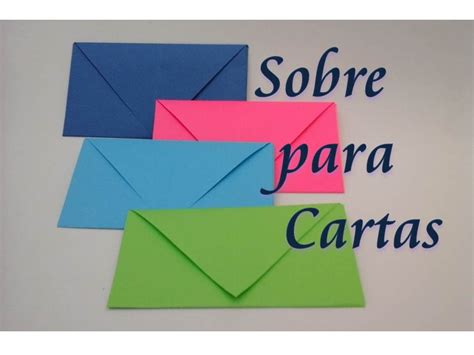 Como hacer un sobre para cartas (origami). Sobre de papel - YouTube