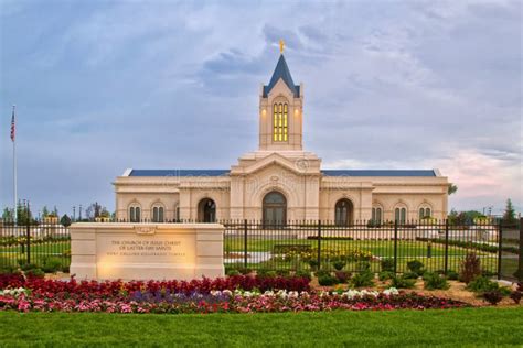 The Church of Jesus Christ of Latter-Day Saints Temple in Fort C Stock Image - Image of fort ...