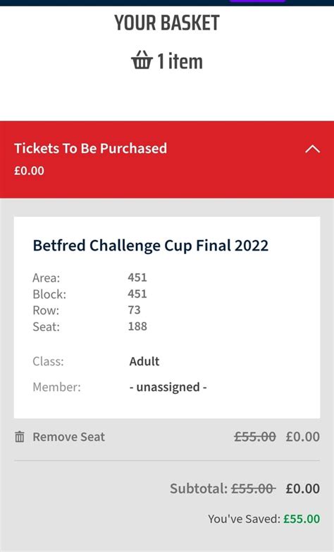 You can now get Cup Final tickets for free via the RFL : r/superleague