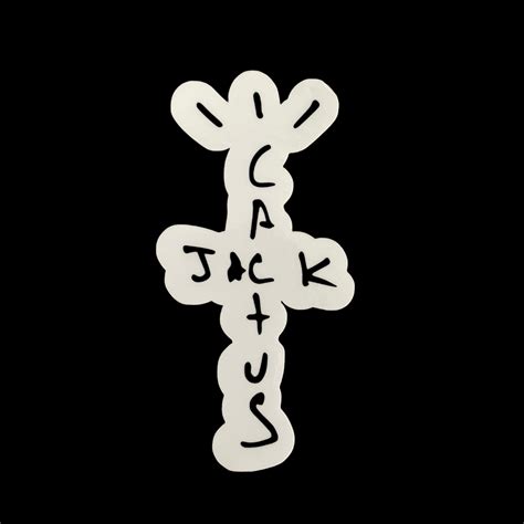 Cactus Jack Logo Sticker Travis Scott Sticker Jackboys Glossy Vinyl Decal Sticker Waterproof ...