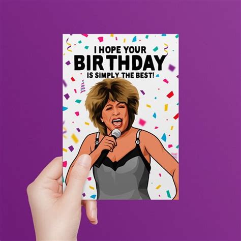 Tina Turner Birthday Card - All Things Banter