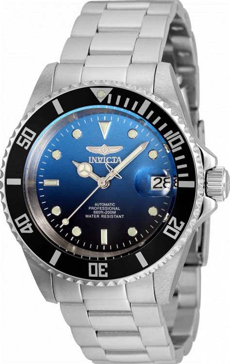 Invicta Pro Diver Blue Dial Stainless Steel Automatic 35844 200M Mens Watch