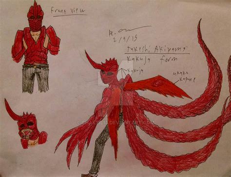 Takeshi Akiyama: Half-Kakuja form by Chastil13 on DeviantArt