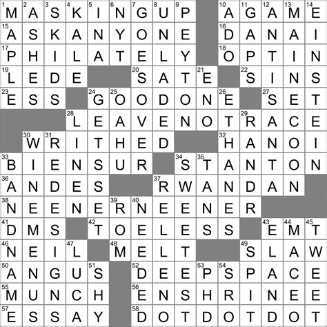 Collective noun? crossword clue Archives - LAXCrossword.com