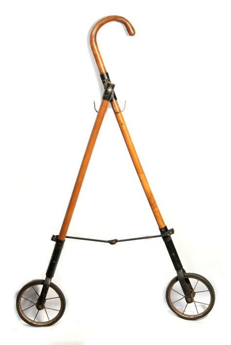 Sold Price: EARLY 1940s PACKAGE TOTING CANE WITH WHEELS - Invalid date CDT