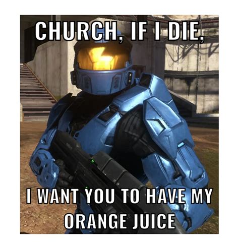 Caboose's orange juice | Red vs. Blue | Know Your Meme