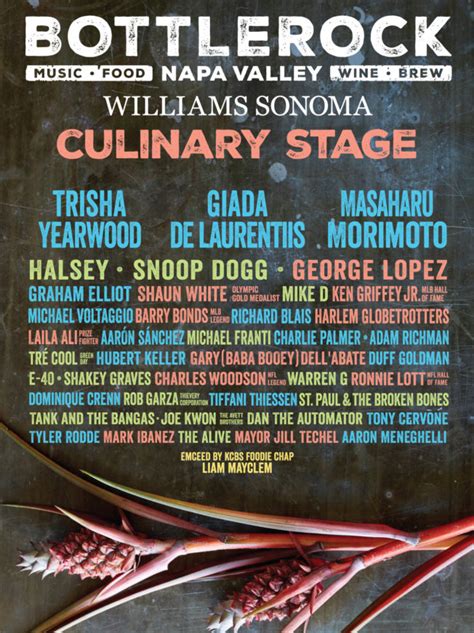 2018 BottleRock Culinary Stage Line-Up is Here! - Williams-Sonoma Taste