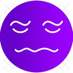 Ashamed Emoji Icon - Download in Gradient Style