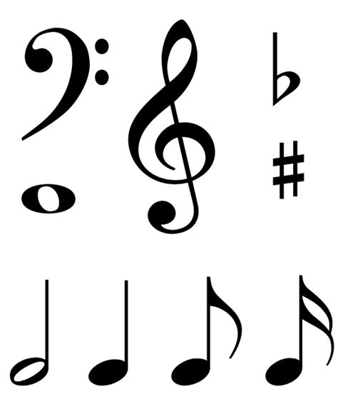 Free Clip Art - Music Notes & Symbols | Music note symbol, Music notes ...