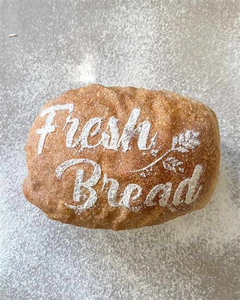 Sourdough Bread Stencil Fresh Bread Stencil Baking Decoration. for ...