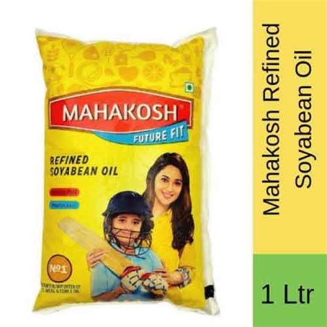 Super Bazaar Agra-Mahakosh Refined Soyabean Oil - 1 Ltr Pouch