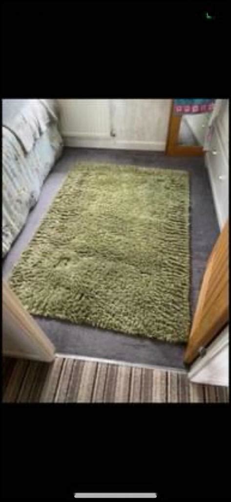 Dunelm green rug | in Glenfield, Leicestershire | Gumtree