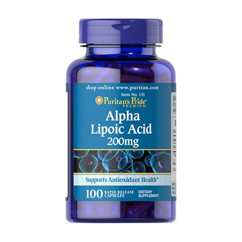 Alpha Lipoic Acid 200mg 100 Softgels online in Pakistan - vitaminsmenu.com