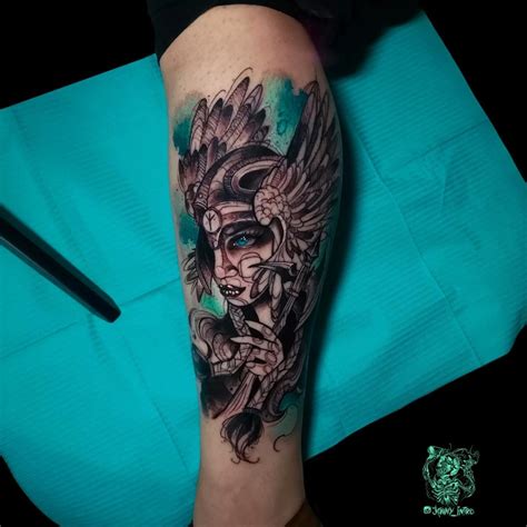 Tattoo guerrera Vikinga - Avantgarde Tattoo Barcelona