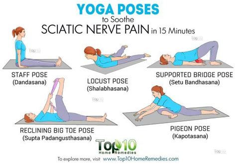 5 Yoga Poses to Relieve Sciatic Nerve Pain | Top 10 Home Remedies