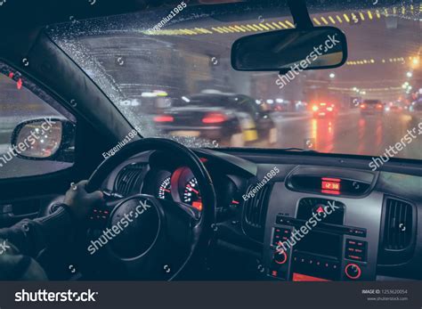 Driving Car Night Stock Photo 1253620054 | Shutterstock