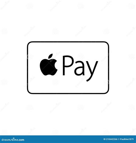 Apple Pay Logo Editorial Illustrative on White Background Editorial ...