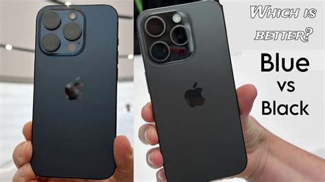 iPhone 15 Pro Blue vs Black Titanium Color Comparison! - YouTube