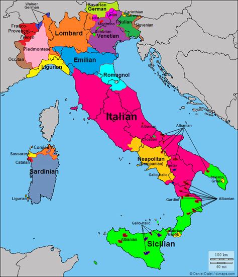 Languages of Italy in 2020 | Language map, Historical maps, Europe map