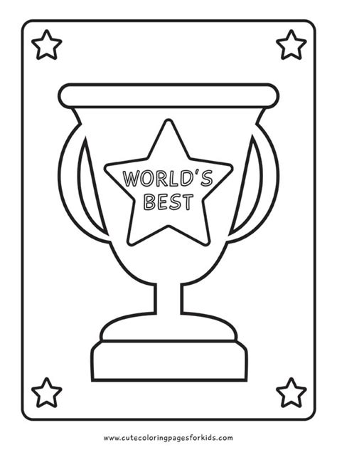 Trophy Coloring Pages - Cute Coloring Pages For Kids