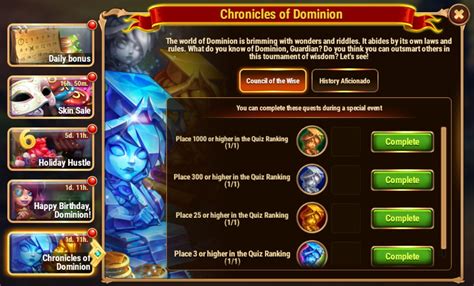 Chronicles of Dominion | Hero Wars Wiki | Fandom