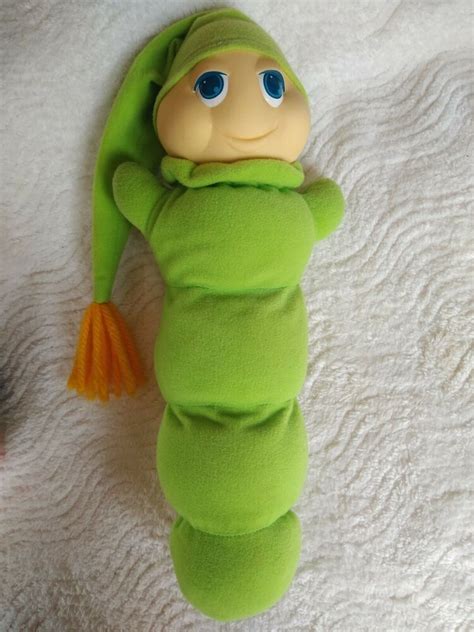 Vtg 1982 Playskool Original Green Gloworm Glow Worm WORKS Plush Toy Bug Doll #Playskool ...