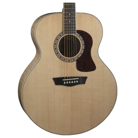 Washburn HJ40S Jumbo Acoustic Guitar, Natural at Gear4music