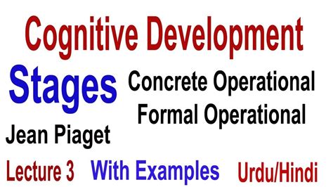 Concrete Operational Stage | Formal Operational Stage | Cognitive ...