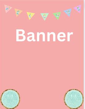 Welcome banner by My mom is a teacher | TPT