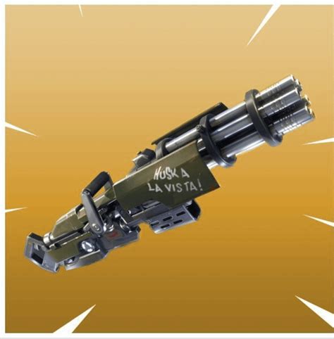 Fortnite should add back the minigun which takes up 2 slots. It's the ...