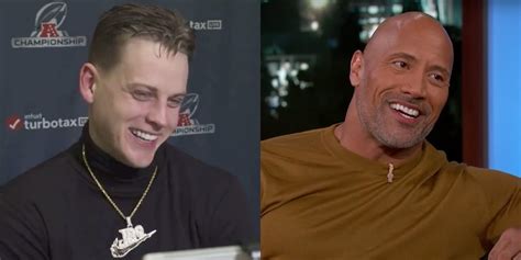 Dwayne 'The Rock' Johnson Gave Joe Burrow A Hilarious Shout Out After ...