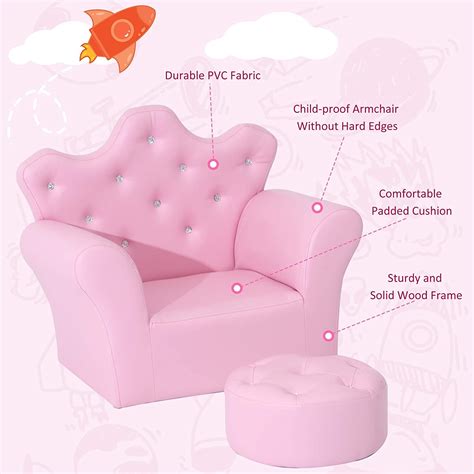 Kids Pink Sofa Set