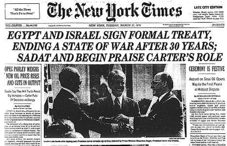 36 Years Ago Today: Historic Peace Treaty Signed | Jewish Federations of Canada - UIA