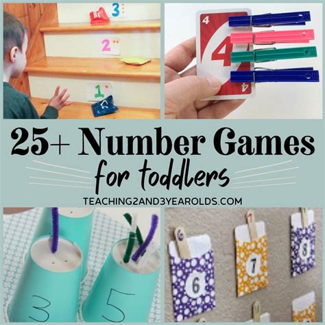 25+ Hands-On Number Games for Toddlers (and Preschoolers!)