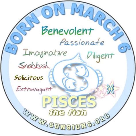 Pisces March 6 - Birthday Horoscope Analysis & Personality | Sun Signs