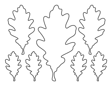 Printable Oak Leaf Template