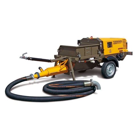 Trailer-mounted concrete pump - PRO H CLB - TURBOSOL PRODUZIONE SRL - for construction / diesel ...