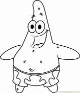 Patrick Star Coloring Page For Kids  Free SpongeBob SquarePants sketch template