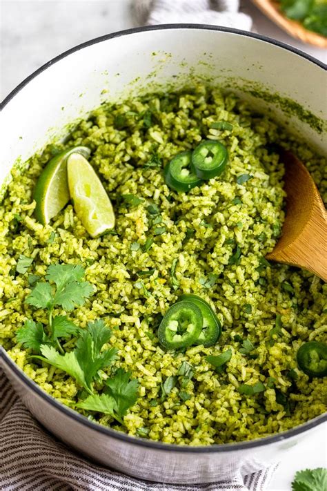 Arroz Verde (Mexican Green Rice Recipe) - Eat the Gains