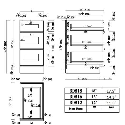 Design House 561464 Brookings Unassembled Shaker Drawer Base Kitchen Cabinet 18x34.5x24, White ...